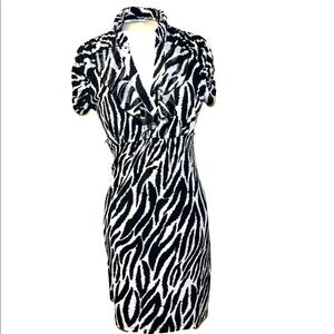 Heart Soul Black White Midi Dress